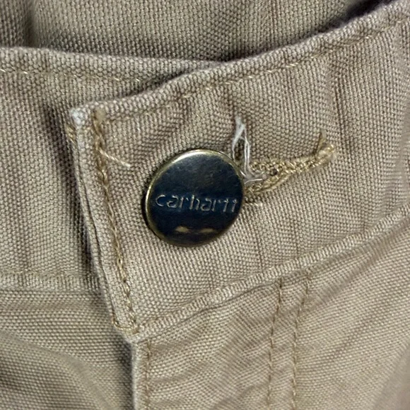 Carhartt Men’s Khaki/Tan Cargo Work Shorts,Size 42 ,Loose Fit Canvas - Picture 6 of 17